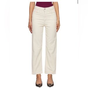 Levi’s Ribcage Straight Ankle Off-white Corduroy Jeans Size 26